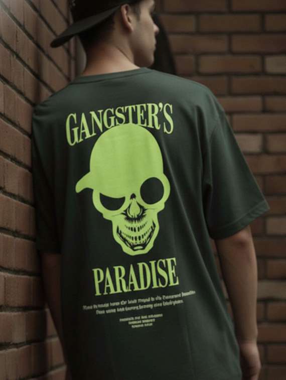 men printed short sleeve oversized t-shirt - 22512565 -  Standard Image - 1