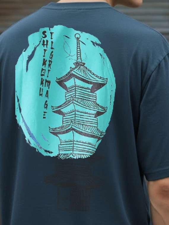 men printed short sleeve oversized t-shirt - 22512570 -  Standard Image - 1