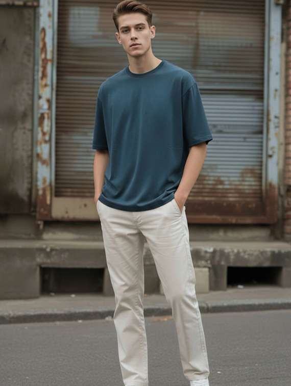 men printed short sleeve oversized t-shirt - 22512570 -  Standard Image - 4