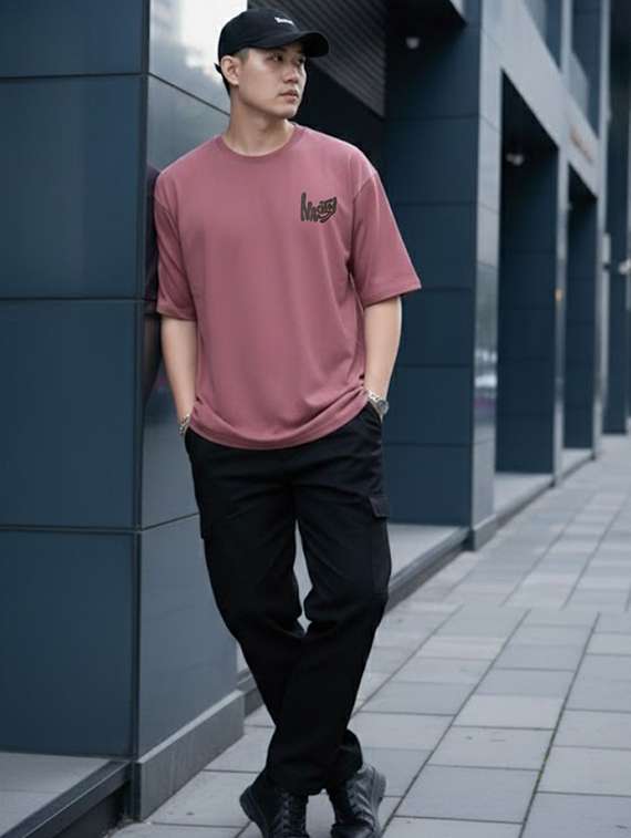 men printed short sleeve oversized t-shirt - 22512572 -  Standard Image - 4