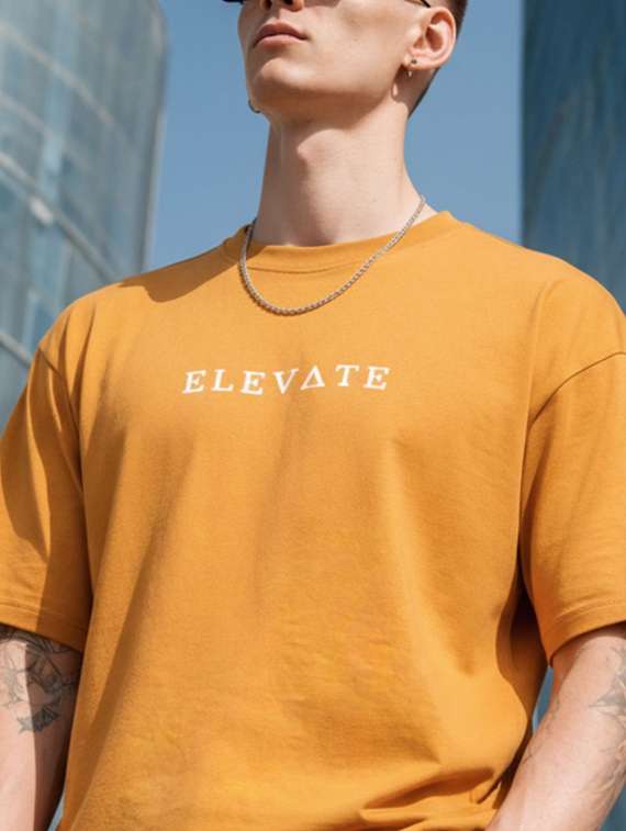 men printed short sleeve oversized t-shirt - 22512606 -  Standard Image - 1