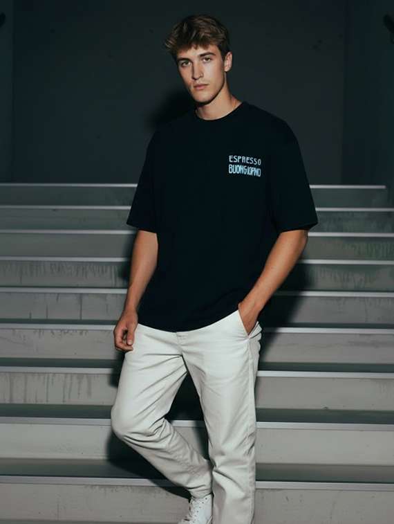 unisex printed short sleeve loose fit t-shirt - 22512608 -  Standard Image - 4