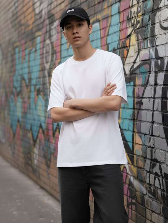 Unisex Printed Short Sleeve Loose Fit T-shirt - 22512633 -  Standard Image - 1