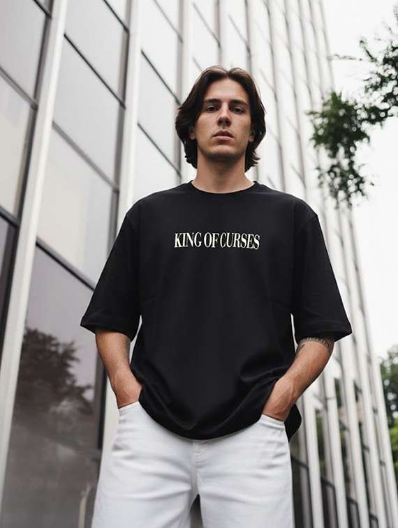 Unisex Printed Short Sleeve Loose Fit T-shirt - 22512651 -  Standard Image - 1