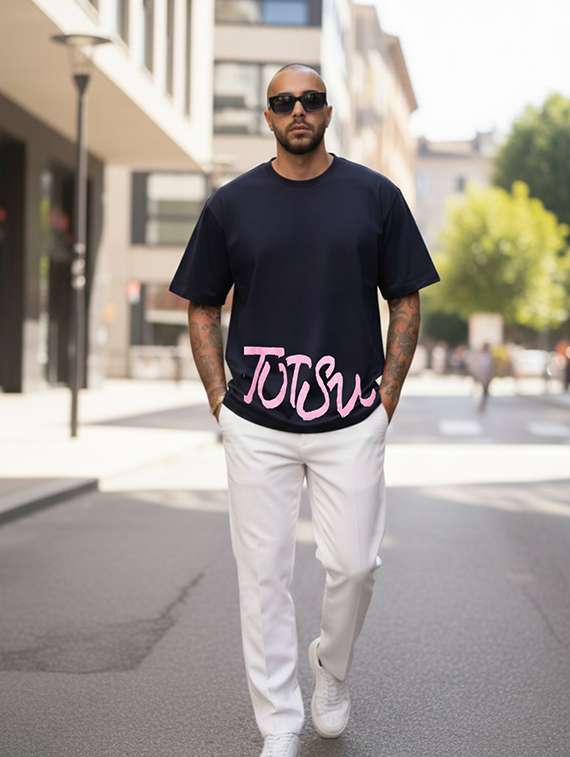 Unisex Printed Short Sleeve Loose Fit T-shirt - 22512652 -  Standard Image - 4