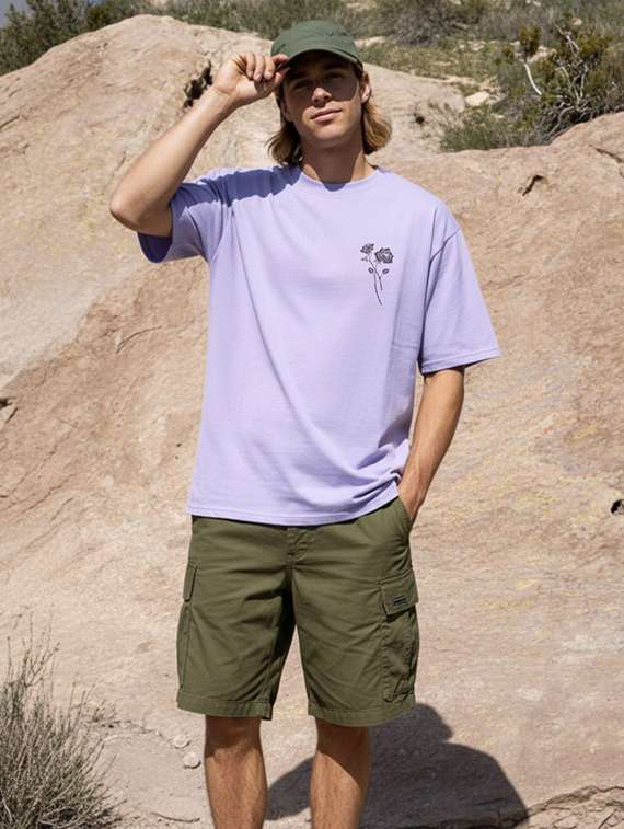 unisex printed short sleeve loose fit t-shirt - 22512664 -  Standard Image - 4