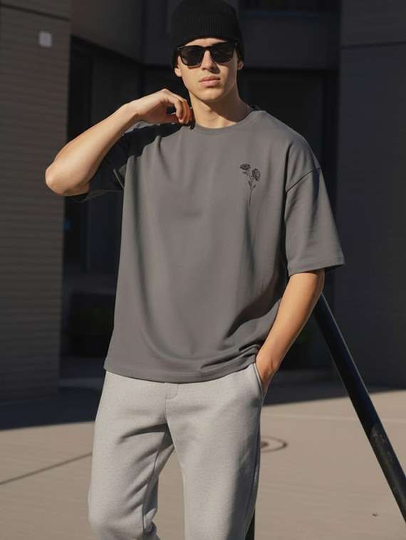 unisex printed short sleeve loose fit t-shirt - 22512669 -  Standard Image - 1