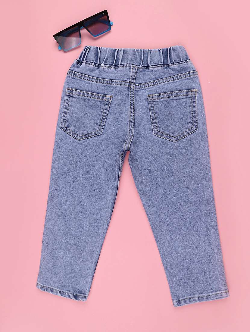 boys washed mid rise straight fit jeans - 22512717 -  Standard Image - 1