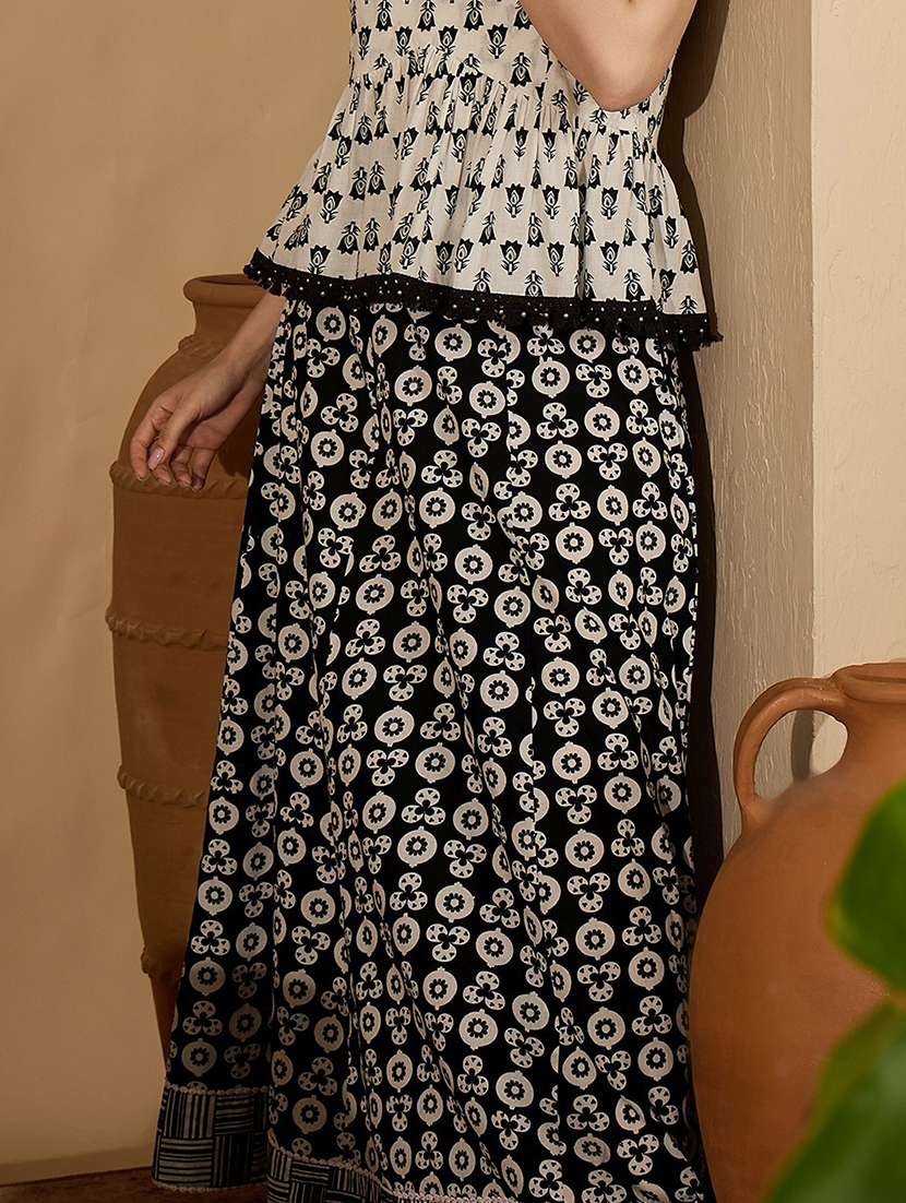 women printed flared maxi skirt - 22512887 -  Standard Image - 4
