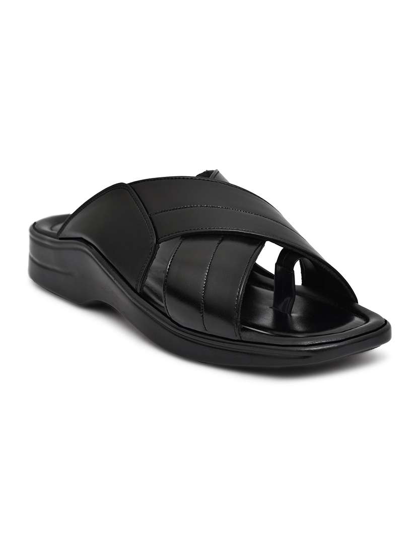 men black toe seperators sandal - 22512896 -  Standard Image - 1