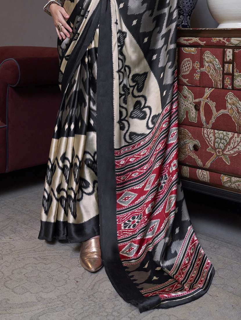 women printed party wear saree with blouse - 22513472 -  Standard Image - 1