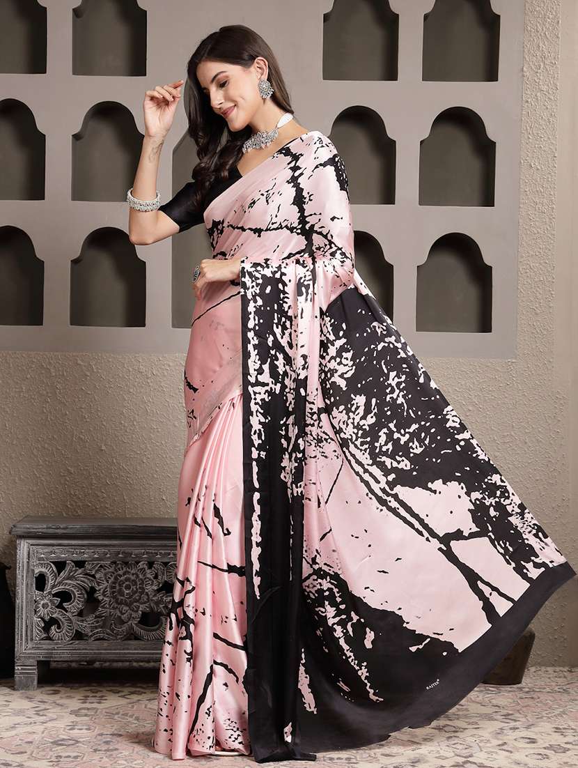 women printed saree with blouse - 22513488 -  Standard Image - 4