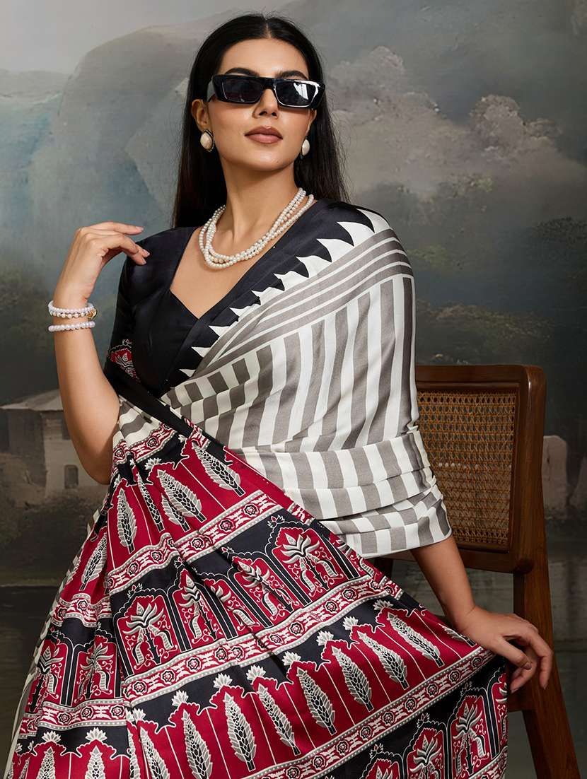 women printed casual wear saree - 22513499 -  Standard Image - 1
