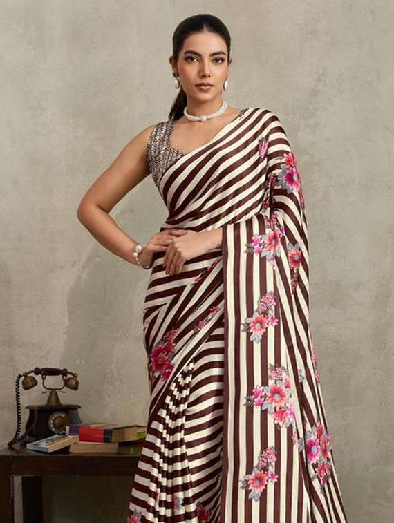 women printed casual wear saree - 22513501 -  Standard Image - 1