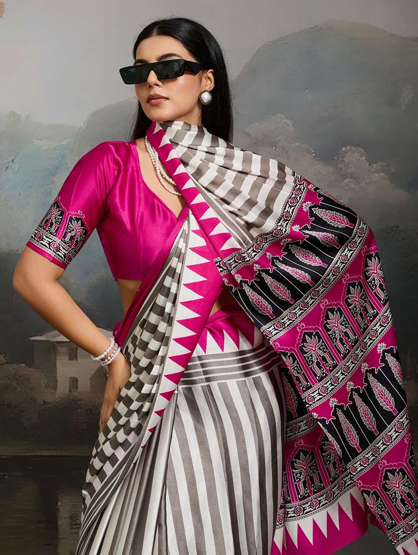 women printed casual wear saree - 22513503 -  Standard Image - 1