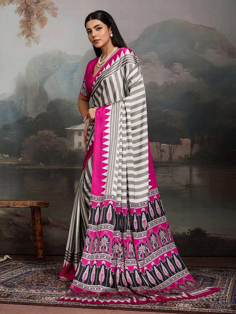women printed casual wear saree - 22513503 -  Standard Image - 4