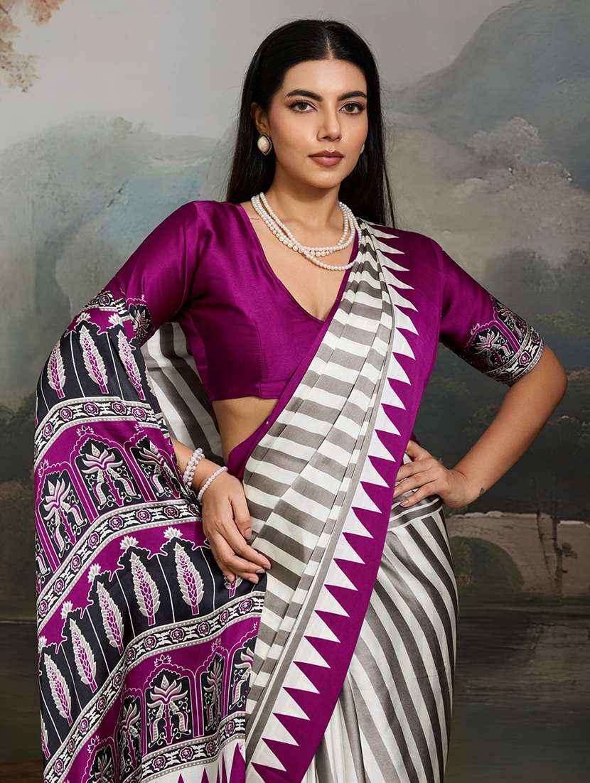 women printed casual wear saree - 22513505 -  Standard Image - 1