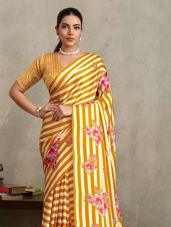 women printed casual wear saree - 22513512 -  Standard Image - 1