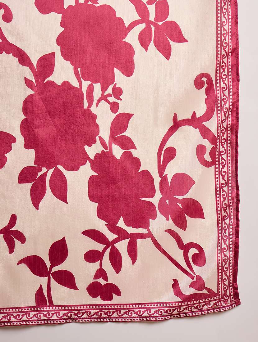 women printed three quarter sleeves kurta pant set with dupatta - 22513958 -  Standard Image - 6
