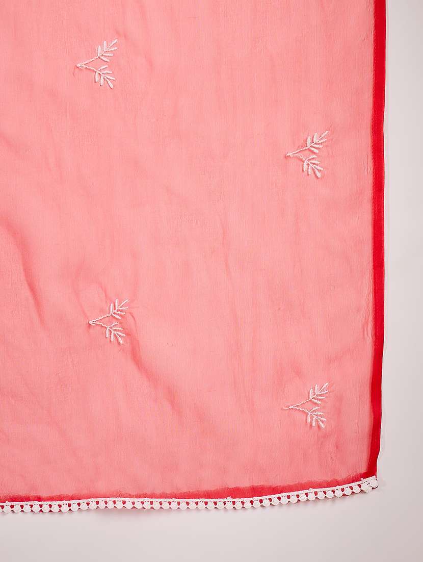 women embroidered shoulder strap kurta pant with dupatta set - 22514183 -  Standard Image - 6