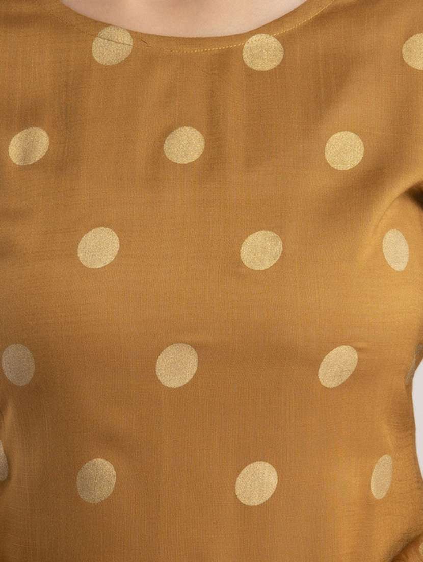 women printed three quarter sleeve straight kurta - 22514937 -  Standard Image - 1