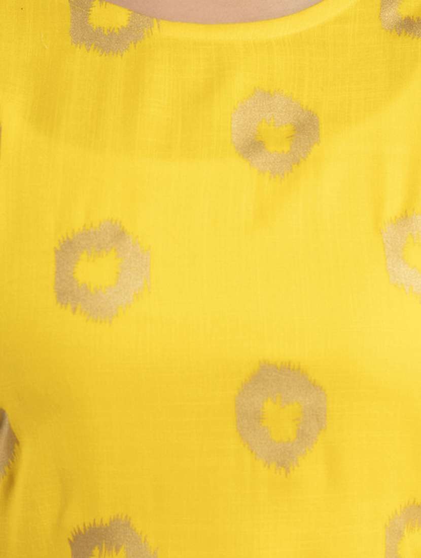 women printed three quarter sleeve straight kurta - 22514938 -  Standard Image - 1
