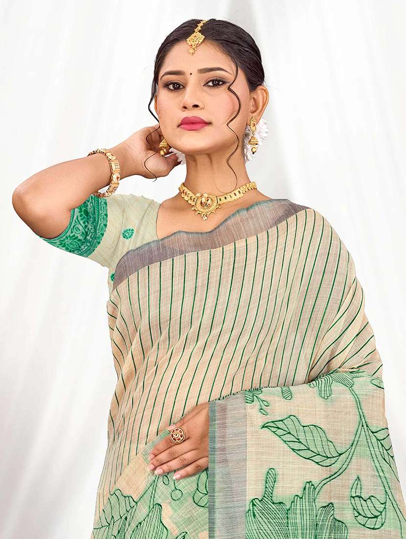 women self design handloom saree with blouse - 22515022 -  Standard Image - 1