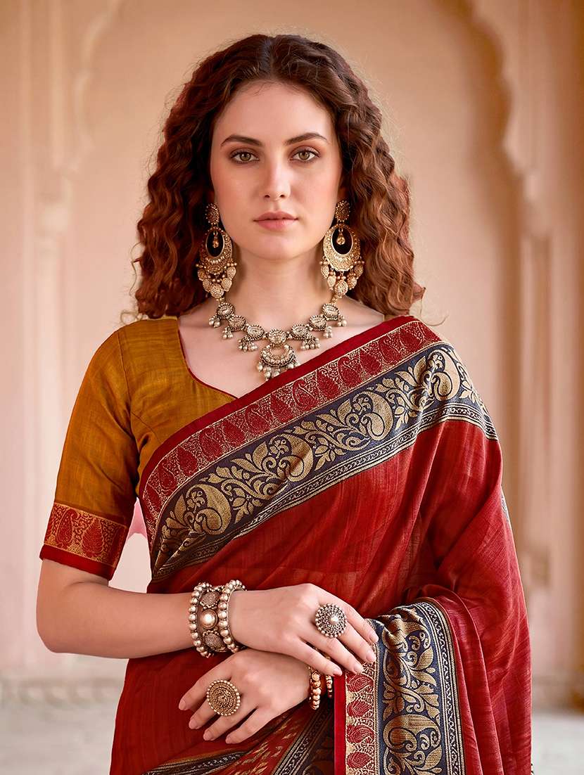 women printed casual wear saree with blouse - 22515049 -  Standard Image - 1