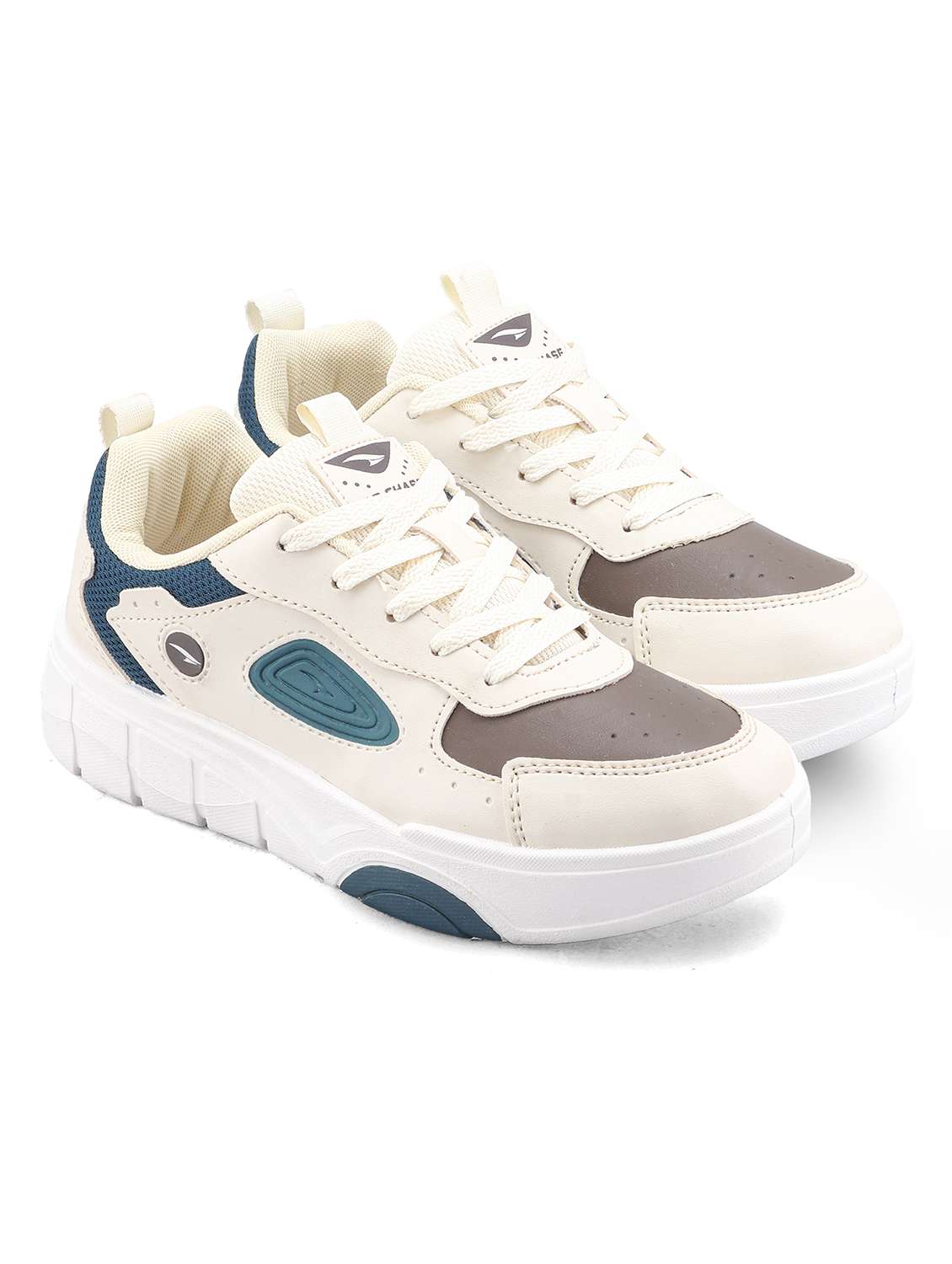 women colourblocked lace up sneaker