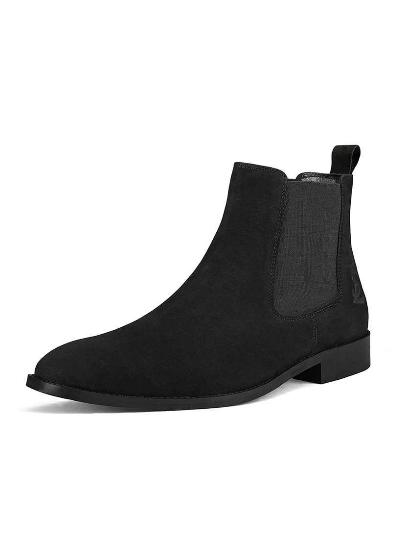 men black slip on boot - 22515218 -  Standard Image - 1