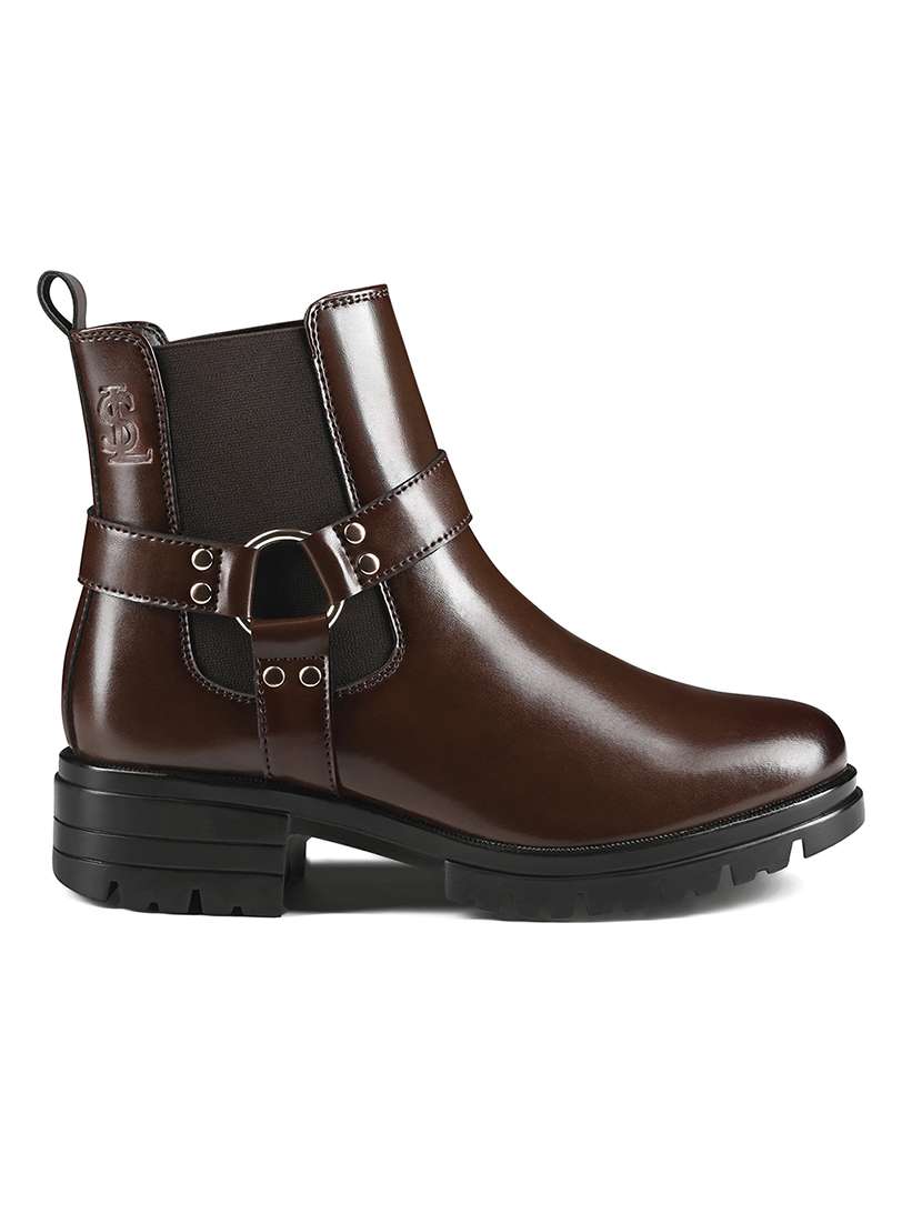 women brown high-tops boot - 22515219 -  Standard Image - 1