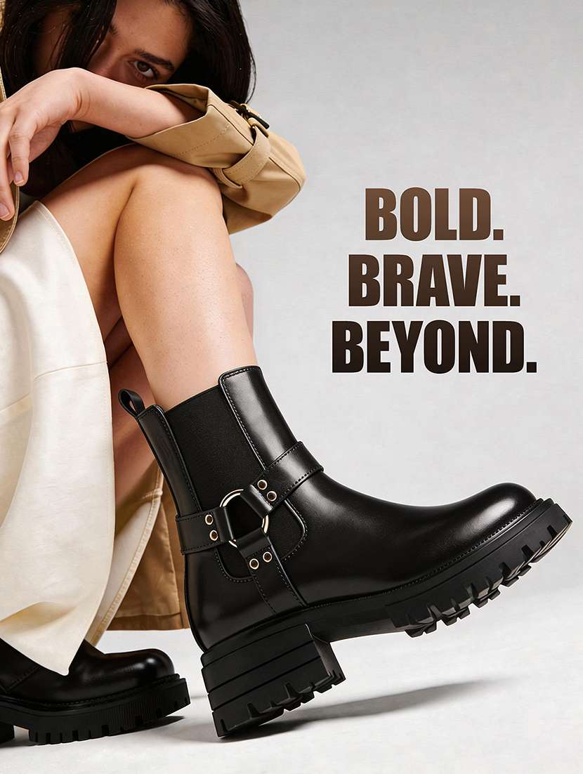 women black high-tops boot - 22515220 -  Standard Image - 4