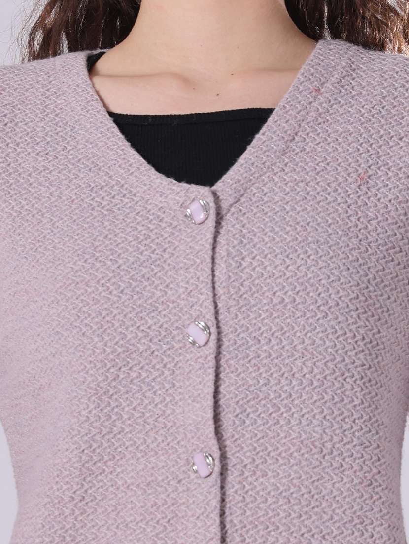 Pink Cotton Cardigan - 22515336 -  Standard Image - 1