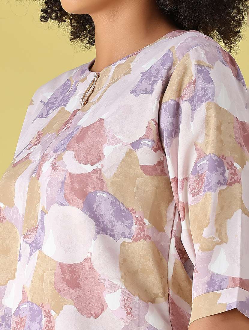 Women Printed Three Quarter Sleeves Regular Top - 22515508 -  Standard Image - 1