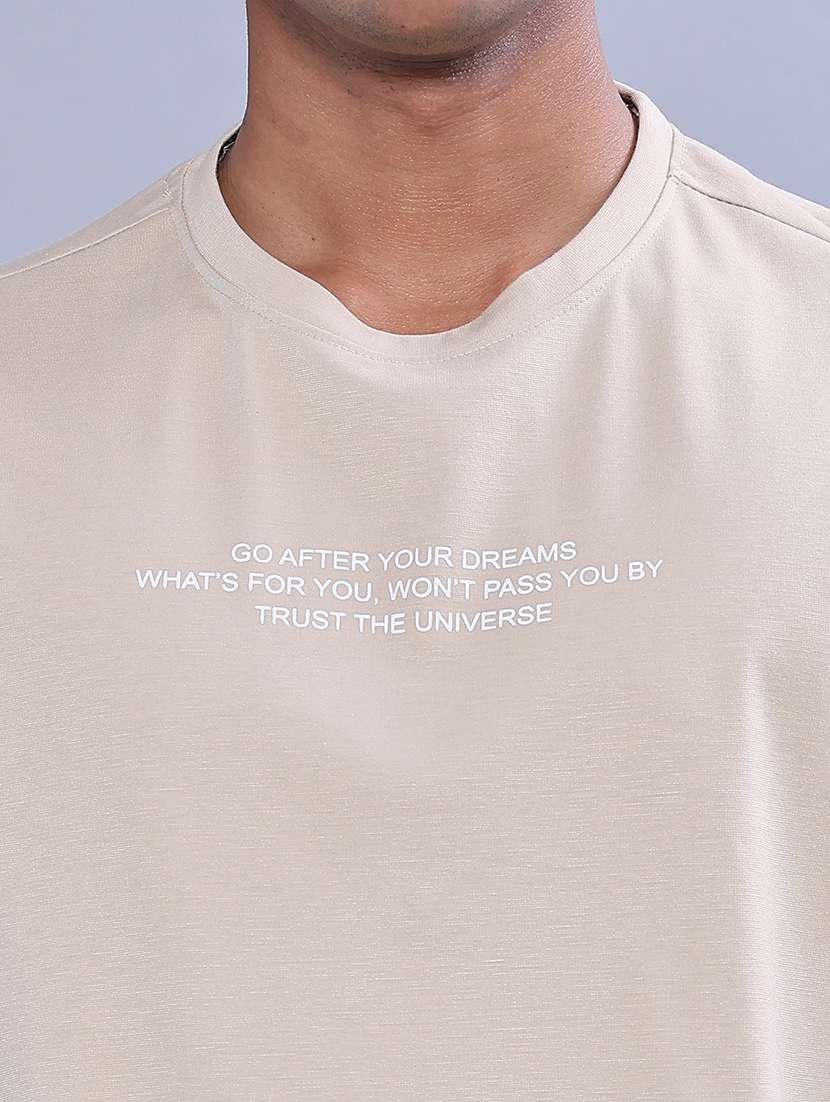 Men Typographic Short Sleeve Regular Fit T-shirt - 22515810 -  Standard Image - 1