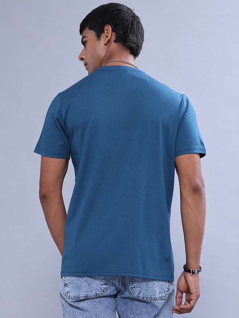 Men Typographic Short Sleeve Regular Fit T-shirt - 22515818 -  Standard Image - 4
