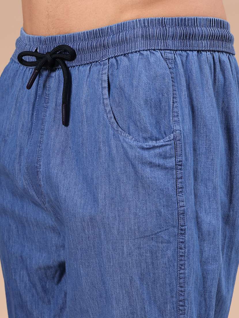 Men Solid Mid Rise Regular Fit Jogger - 22516125 -  Standard Image - 1