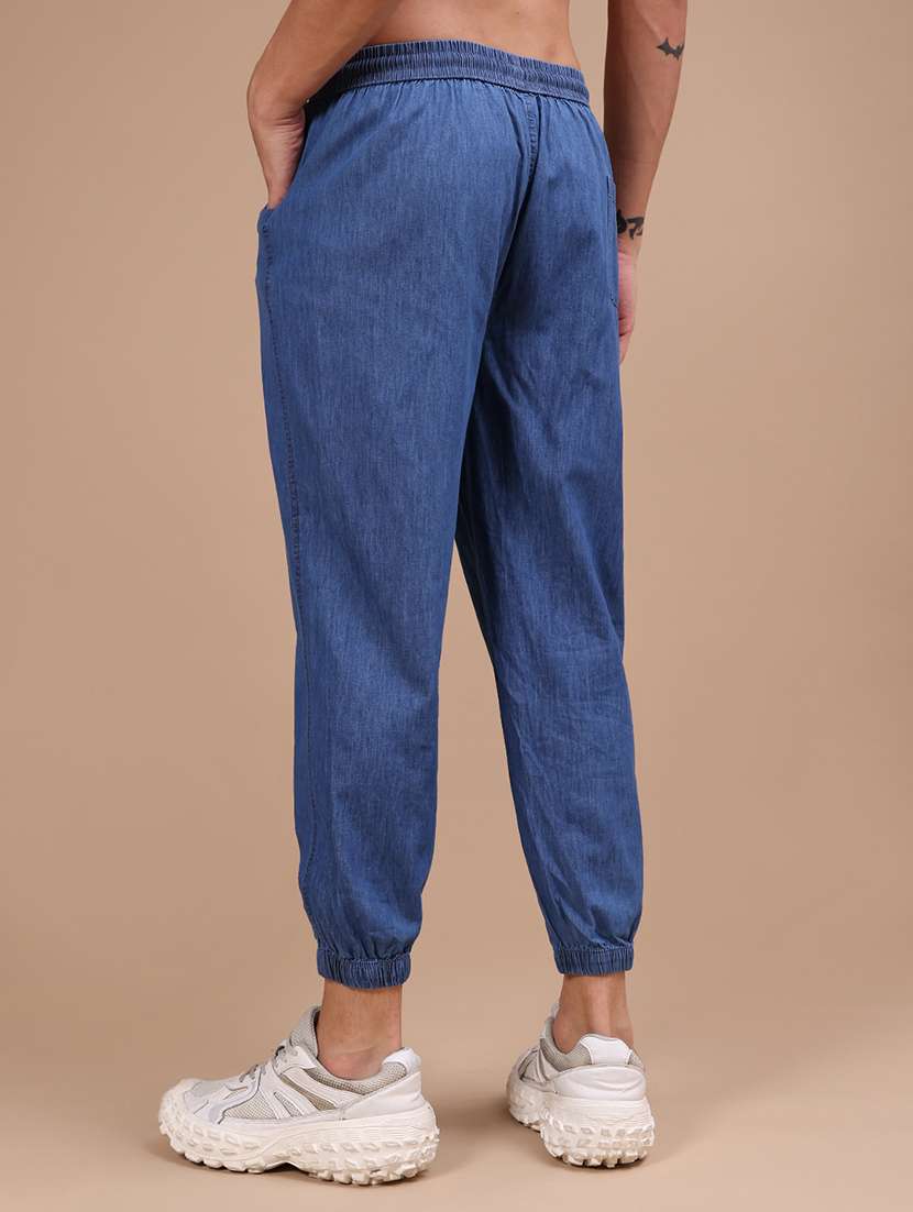 Men Solid Mid Rise Regular Fit Jogger - 22516125 -  Standard Image - 4