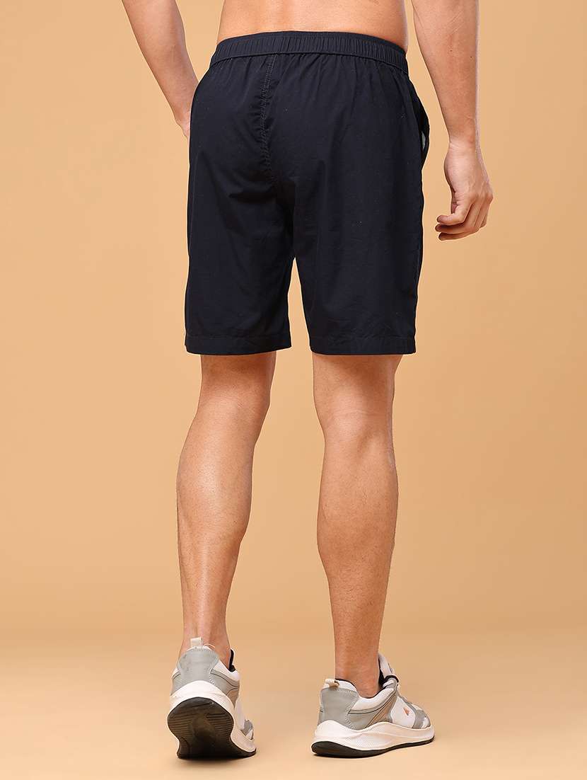Men Solid Mid Rise Regular Fit Shorts - 22516263 -  Standard Image - 4