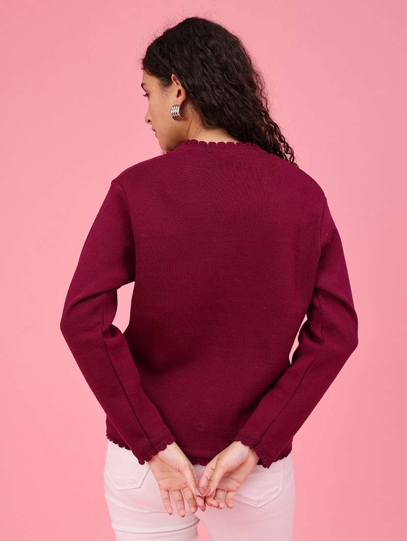 Women Solid Long Sleeves Regular Fit Cardigan - 22516303 -  Standard Image - 4