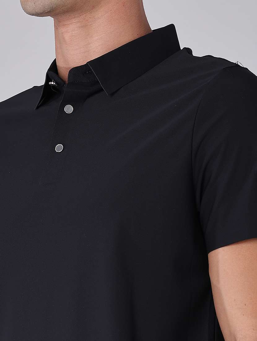 men solid short sleeve regular fit polo t-shirt - 22516672 -  Standard Image - 1