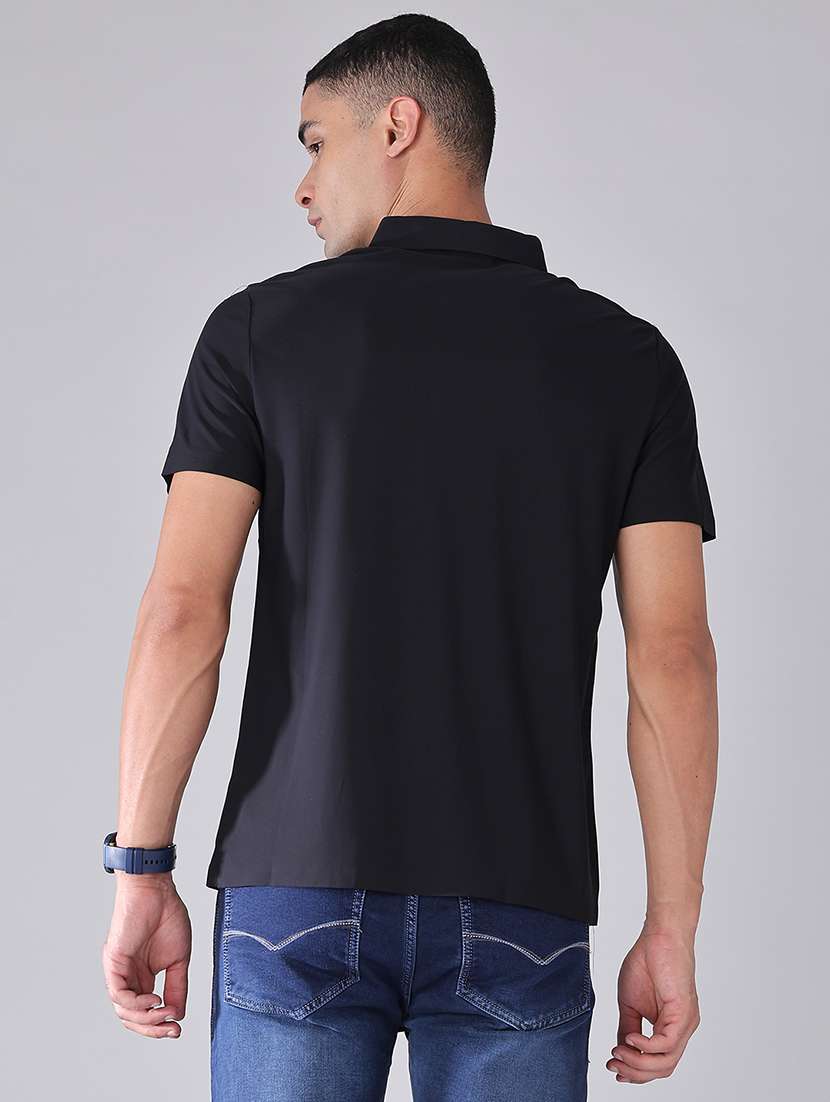 men solid short sleeve regular fit polo t-shirt - 22516672 -  Standard Image - 4