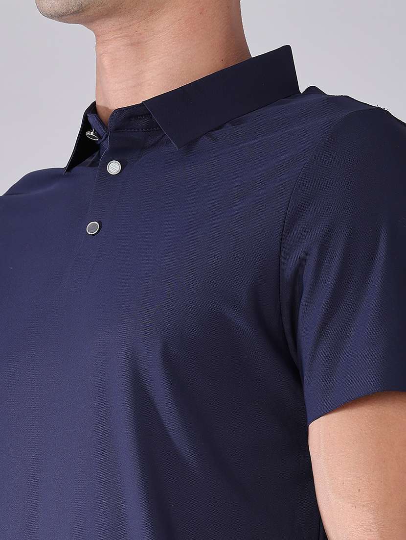 men solid short sleeve regular fit polo t-shirt - 22516674 -  Standard Image - 1