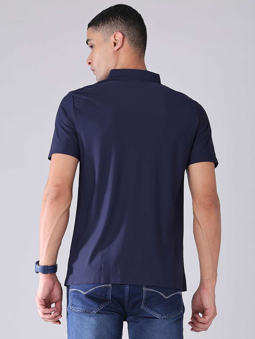 men solid short sleeve regular fit polo t-shirt - 22516674 -  Standard Image - 4
