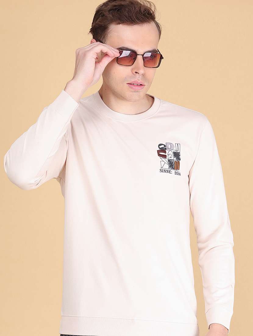 men printed long sleeves regular fit t-shirt - 22516779 -  Standard Image - 4