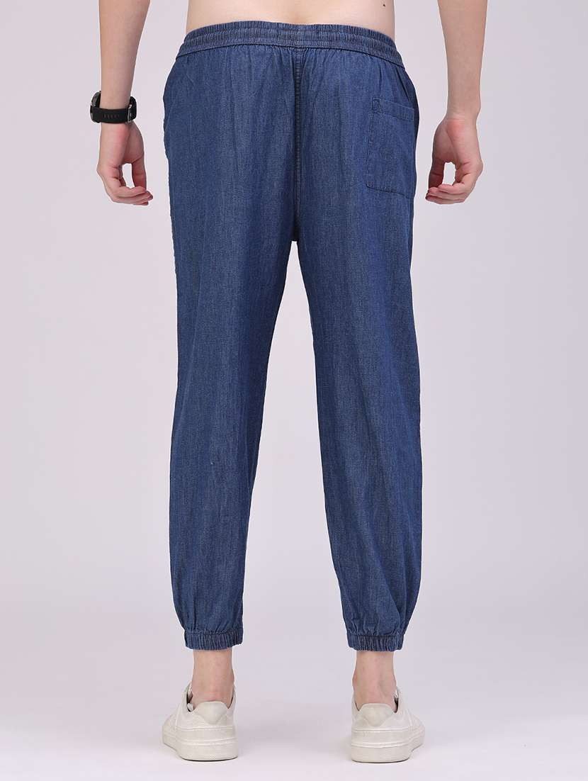 Men Solid Mid Rise Regular Fit Jogger - 22517104 -  Standard Image - 4