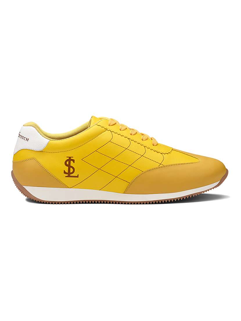 men yellow lace up sneaker - 22517732 -  Standard Image - 1