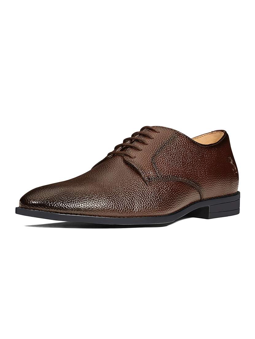 men brown lace-up derby - 22517748 -  Standard Image - 1