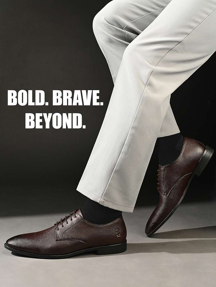 men brown lace-up derby - 22517748 -  Standard Image - 4