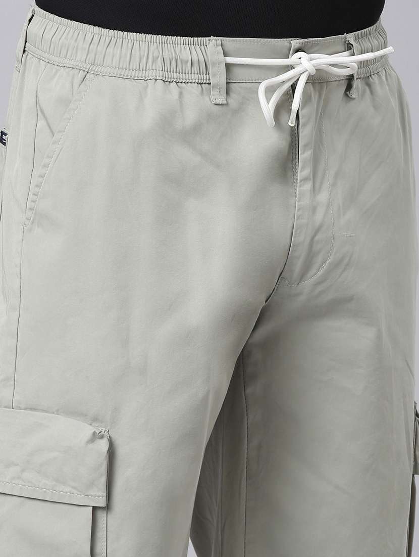men solid mid rise relaxed fit jogger - 22517751 -  Standard Image - 1